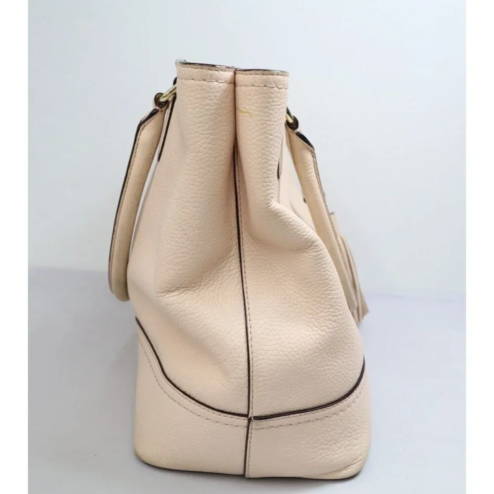 Kate Spade Jenner MacCall Cow Light Pink Leather Shoulder Tote‎ Bag